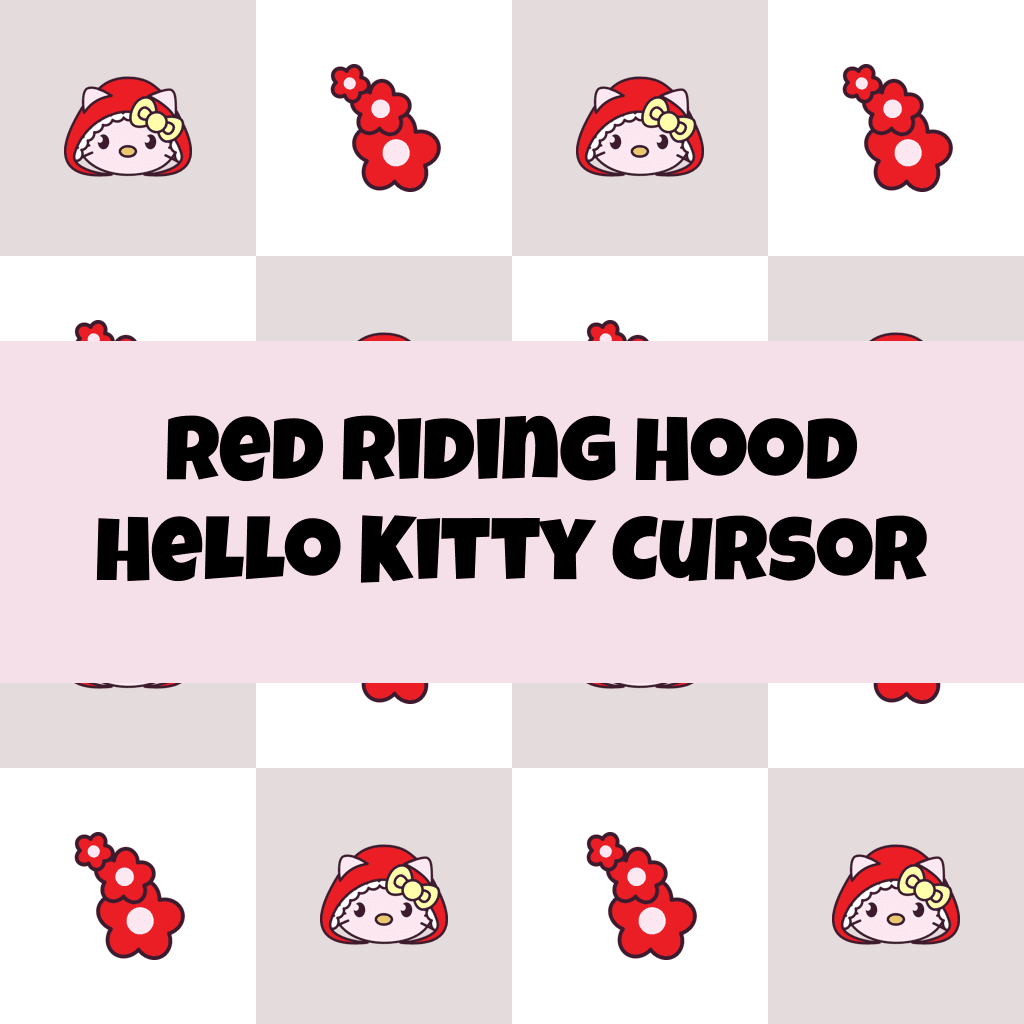 Preview Red Riding Hood Hello Kitty cursor custom cursor pack