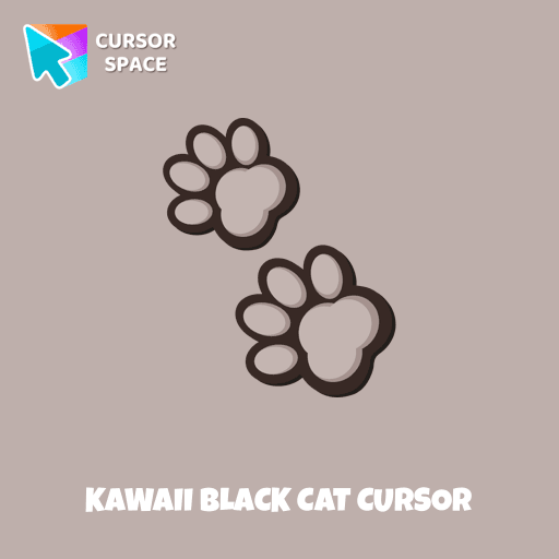 Kawaii Black Cat cursor pointer cursor