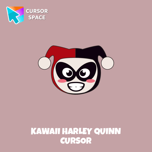 Kawaii Harley Quinn cursor arrow cursor