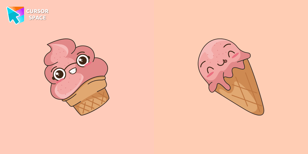 Kawaii Ice Cream cursor