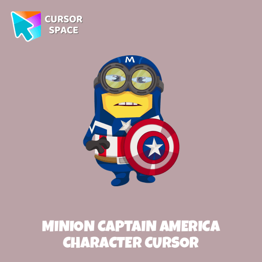 Minion Captain America Character cursor arrow cursor