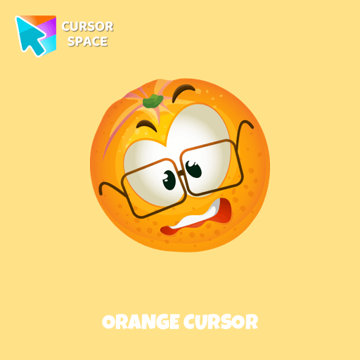 Orange cursor pointer cursor